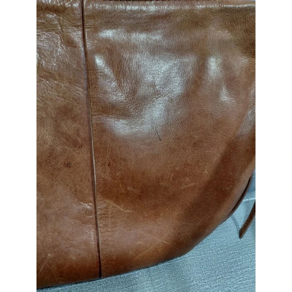 Born Hobo Shoulder Bag Brown Adjustable Strap Lace Up Sides